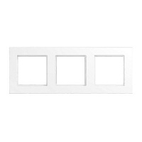Дизайнерская рамка 3 местная, белый матовый, A5583BFWWM Jung, серия A 550