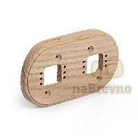 Двойная накладка на бревно D260 мм., ясень, R2-260 naBrevno, серия Ретро