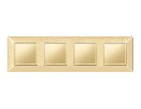 Дизайнерская рамка из термопластика 4 местная, шампань, AF110604 Ambrella Volt