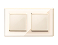 Дизайнерская рамка из оргстекла 2 местная, бежевый, AF580302 Ambrella Volt