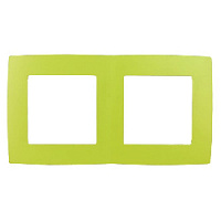 Дизайнерская рамка 2 местная, лайм, Б0019400 Эра, серия 12