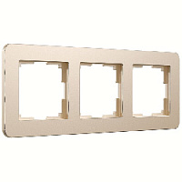 Дизайнерская рамка 3 местная, шампань, алюминий, W0032611 Werkel