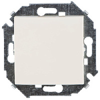 Дизайнерский выключатель, бежевый, 1591101-031, Simon, одноклавишный, серия 15