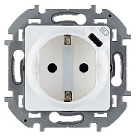 Дизайнерская розетка с заземлением + USB разъем C, белый, 673770 Legrand, серии Inspiria