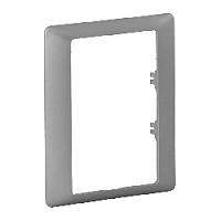 Дизайнерская рамка для двойной розетки 1 местная, алюминий, 754241 Legrand, серия Valena Life