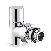 Дизайнерский клапан угловой для радиаторов, ручная регулировка, Tondera Light 1/2" хром 0774-1500C000 S.R.Rubinetterie