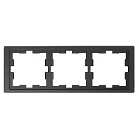 Дизайнерская рамка 3 местная, антрацит, MTN4030-6534 Schneider Electric, серия Merten D-Life