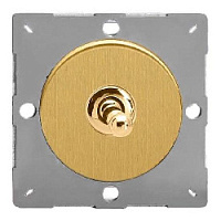Ретро выключатель Brushed Brass, матовая латунь, Z1EGT7B Varilight перекрестный
