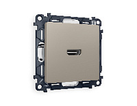 Комплект механизма розетки HDMI 2.0 40V/500mA 2.0GHz 5-18Gbit/s , серо-бежевый матовый, MA374010 Ambrella Volt