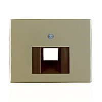 Центральная панель розетки UAE, светло-бронзовый, матовый, 14080001 Berker, серия Arsys