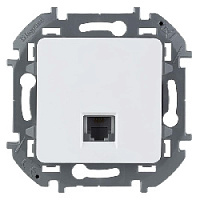 Дизайнерская розетка телефонная RJ-11, белый, 673820 Legrand, серия Inspiria