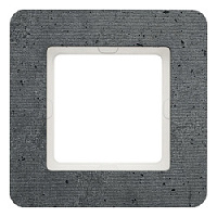 Дизайнерская рамка 1 местная, бетон, текстурированный, 10116020 Berker, серия Q.7