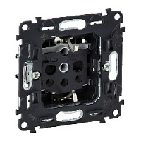 Механизм розетки с заземлением и шторками, винт.зажим, 753029 Legrand, серии Valena Life, Valena Allure