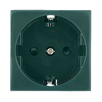 Дизайнерская розетка с заземлением, зеленый, 851119 LK Studio