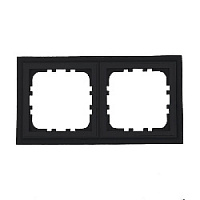 Дизайнерская рамка 2 местная, черный, 894208-1 LK Studio, серия LK80 Classic