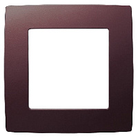 Дизайнерская рамка 1 местная, бордо, Б0019390 Эра, серия 12