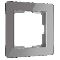 Дизайнерская рамка 1 местная, графит, акрил, W0012704 Werkel