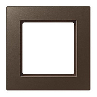 Дизайнерская рамка 1 местная, мокко, AC581MO Jung, серия A Creation