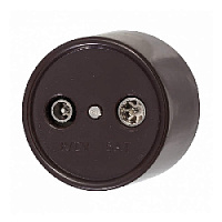 Розетка TV/FM оконечная, коричневая, B1-306-22 BIRONI