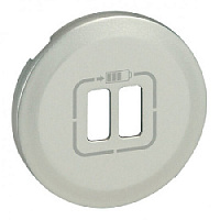 Накладка для USB розетки, титан, 068556 Legrand, серия Celiane
