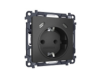 Комплект механизма электрической розетки 2USB С+C 20W с/з на винтовых зажимах, графит, MA910510 Ambrella Volt