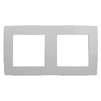 Дизайнерская рамка 2 местная, белый, Б0014751 Эра, серия 12