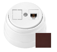 Ретро розетка телефон, шоколад, ТР4-5201 шоколад Bylectrica