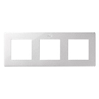 Дизайнерская рамка 3 местная, алюминий, 2400630-033 Simon, серия 24 Harmonie