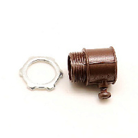 Коннектор для труб "папа" D20 мм., коричневый, Z3020SA Petrucci