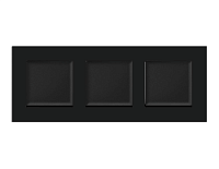 Дизайнерская рамка из термопластика 3 местная, черный матовый, AF250703 Ambrella Volt