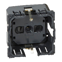 Механизм розетки с заземлением и шторками, винт.зажим, 067161 Legrand, серия Celiane