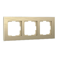 Дизайнерская рамка 3 местная, шампань, алюминий, W0031711 Werkel