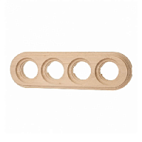 Рамка 4 местная, натурэль, BF1-640-10 BIRONI