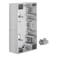 Коробка для наружного монтажа 2 местная, вертикальная, алюминий, матовый лак, 10427003 Berker, серия K.5