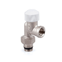 Дизайнерский клапан осевой для радиаторов, терморегулирующий, Italia 1/2" никель 0218-1500N000 S.R.Rubinetterie