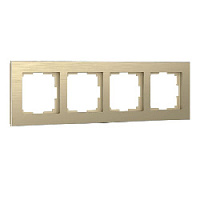 Дизайнерская рамка 4 местная, шампань, алюминий, W0041711 Werkel