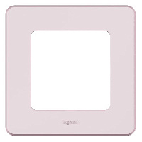 Дизайнерская рамка 1 местная, розовый, 673934 Legrand, серия Inspiria