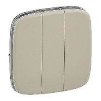 Тройная клавиша выключателя слоновая кость, 755036 Legrand, серия Valena Allure