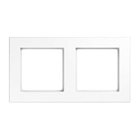 Дизайнерская рамка 2 местная, белый, AC582WW Jung, серия A Creation