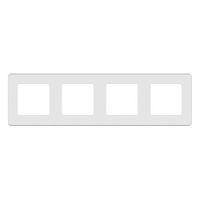 Дизайнерская рамка 4 местная, белый, 673960 Legrand, серия Inspiria
