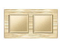 Дизайнерская рамка из металла 2 местная, шампань, AF550302 Ambrella Volt