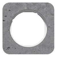 Дизайнерская рамка 1 местная, бетон/полярная белизна, 10112379 Berker, серия R.1