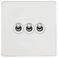 Ретро выключатель Ultimate II Жемчужный бархат, G203-2-86-PC T&J Electric трехклавишный проходной