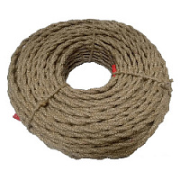 Ретро кабель витой (50 м.), термостойкий, в джутовой оплетке, VJU 3*1,5 Panorama