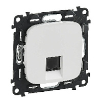 Дизайнерская розетка телефонная RJ-11, белый, 753738 Legrand, серия Valena Allure