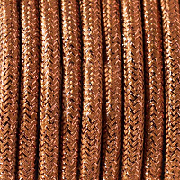 Ретро кабель электрический 2*0.75, медный металлик, Cab.L22 Merlotti cavi