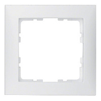 Дизайнерская рамка 1 местная, полярная белизна, матовый, 10119909 Berker, серия S.1