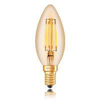 Ретро лампа светодиодная C35 40W, E14, золотая, 057-332 Sun Lumen
