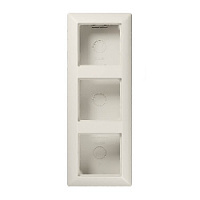 Коробка для наружного монтажа 3 местная, бежевый, AS583AW Jung, серия AS 500