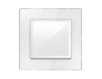 Дизайнерская рамка из натурального стекла 1 местная, белый, AF380101 Ambrella Volt